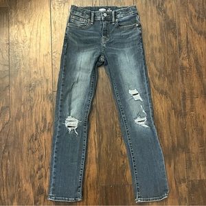 Boys Slim Old Navy Distressed Jeans with Camo Patches size 10